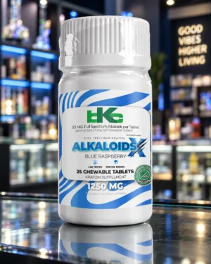 BKC Kratom Alkaloids - Blue Raspberry 50mg - 25 Count