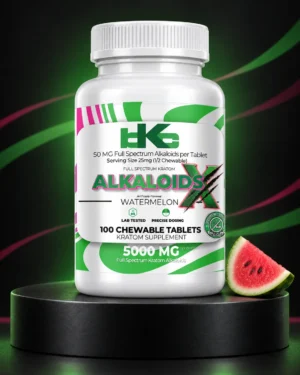 BKC 7OH Alkaloids X - 50mg Watermelon Chewable Tablets